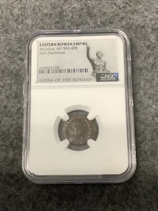 NGC ANCIENTS - Eastern Roman Empire Arcadius, AD 383-408 AE3 Nummus - Picture 1 of 2