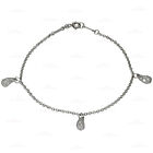 TIFFANY & CO. Elsa Peretti Diamond Platinum Teardrop Charm Bracelet