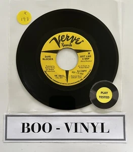 Dave Blocker - Just Like A Ship 7” Promo Soul Funk Vinyl Record EX Condition - Imagen 1 de 5