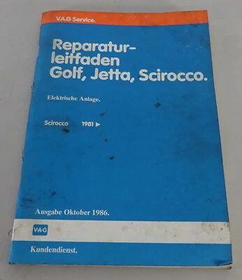 Manual De Taller VW Scirocco II Tipo 53 B Instalación Eléctrica Octubre 1986 - Imagen 1 de 2