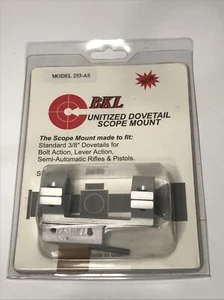 BKL Unitized Dovetail Scope Mount 3/8" Dovetail 1" Tube SS Bolt Lever SA Action - Picture 1 of 12