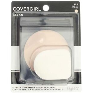 Covergirl Clean Powder Foundation For Normal Skin, 505 Ivory