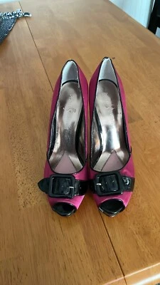 Paris Hilton Platform Peep Toe Pumps - Image 1 of 4