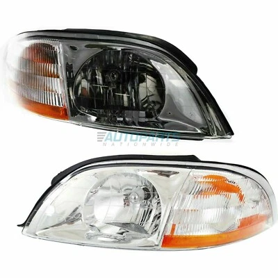 Nuevo conjunto de faros halógenos laterales derecho e izquierdo para Ford Windstar 1999-2003 Foto 1 de 4