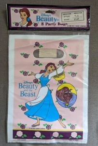 Bolsas de botín vintage de Disney La Bella y la Bestia 8 bolsas selladas fiesta de dulces - Imagen 1 de 2