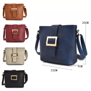 Damen Designer Stil Umhängetasche Damen kleine Schultertasche Kunstleder - Bild 1 von 14