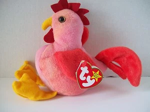 Ty Beanie Babies~4th Generation~Strut The Rooster~Good Heart Tag~E6 - Bild 1 von 2