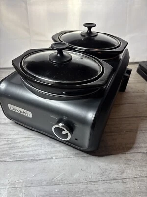 Crock-Pot SCCPMD1-CH Hook Up Double Oval Connectable 2 - 1-Quart Slow Cooker Pot - Image 1 of 4
