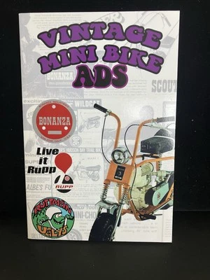 Vintage Mini Bike Ads From the 60's and 70's by Janx Paperback Book New!! - Image 1 of 4