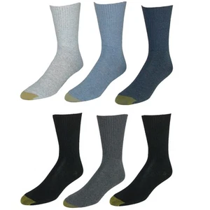 Gold Toe Women's Extended Size Turn Cuff Anklet (6 Pair Pack) - Picture 1 of 18