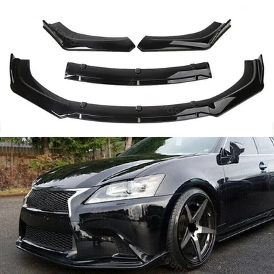 Gloss Black Front Bumper Lip Spoiler Splitter Body Kit For Lexus IS250 IS300 ISF Foto 1 de 4
