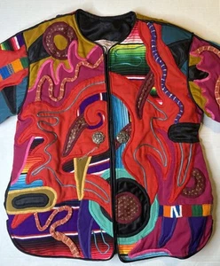 La Coleccion by Judith Robert’s Art To Wear Damen Jacke. Textil. Patchwork - Bild 1 von 16