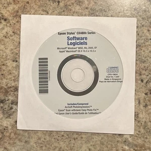 Epson Stylus CX4800 Software Logiciels Compact Disc NEW - Picture 1 of 1