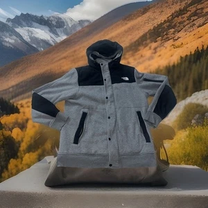 The North Face Men's Highrail Fleece Jacket Antelope Gray Size Large Ski Snow - Picture 1 of 12
