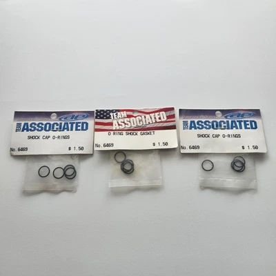 (3) Team Associated 6469 Shock Cap O-rings New Rc10 Rc10T GT - Image 1 of 4