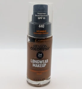 Revlon ColorStay Longwear Makeup Foundation Combination/Oily Skin 440 Mahogany - Picture 1 of 2