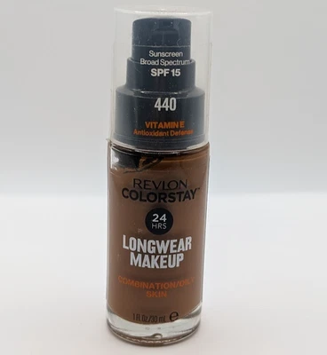 Revlon ColorStay Longwear Makeup Foundation Combination/Oily Skin 440 Mahogany - Image 1 of 2