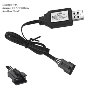 7,4V Li-Ion Li-Po Lipo USB RC-Batterieladegerät JST SM-4P-Steckverbinder DE DHL - Foto 1 di 12
