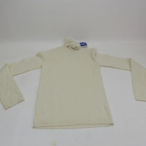 The Limited Damen Rollkragen Pullover Merinowolle Rippstrick XL Creme - Bild 1 von 7