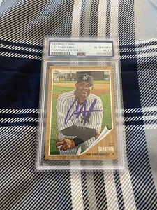 CC Sabathia Autographed 2011 Topps Heritage Card New York Yankees PSA/DNA - Picture 1 of 5