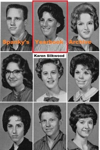 1960s High School Yearbook w/ activist KAREN SILKWOOD ~ Whistleblower ~ Nukes - Picture 1 of 10
