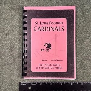 1961 St. Louis Cardinals Nfl, Football Team Media Guide Yearbook - Picture 1 of 9