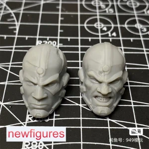 1/6 1/12 1/18 Cyborg Victor Stone Head Sculpt For 12" 6" 3.75" Male Figure Body - Picture 1 of 4