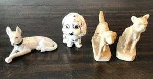 Vintage Hund Figur Konvolut Boxer Dalmatiner Labor Porzellan Keramik 2 gemarkt RA Fehler - Bild 1 von 8