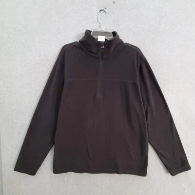 Suéter Alpine Design Hombre XL Negro 1/4 Cremallera Manga Larga Cuello Simulado Foto 1 de 4