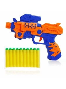 "Soft Bullet Gun Toy with 10 Safe Foam Bullets - Long Range Fun & Safe Play" - Picture 1 of 6