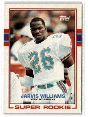 1989 Topps FOOTBALL #291 Jarvis Williams Rookie Miami Dolphins - Image 1 of 2