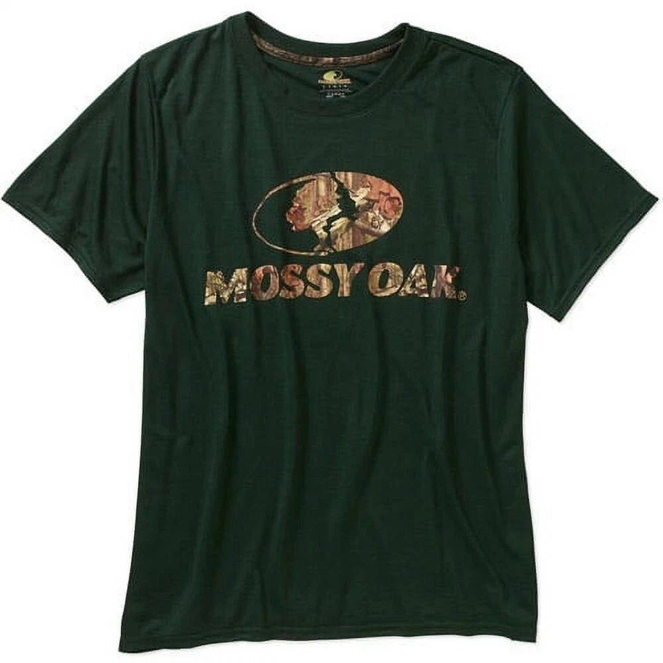 Рубашка Mossy Oak взрослая лесная зеленая с коротким рукавом классический крой футболка для улицы мужская L - Изображение 1 из 1