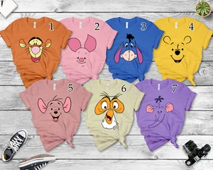 Disney Winnie The Pooh Big Face Outline Costume Halloween Unisex Adult Kid Tee - Picture 1 of 10