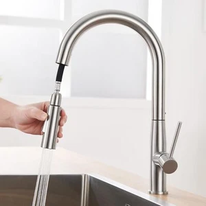 Rubinetto Lavello Cucina, Miscelatore Cucina con Doccetta Estraibile per Lavelli - Foto 1 di 11