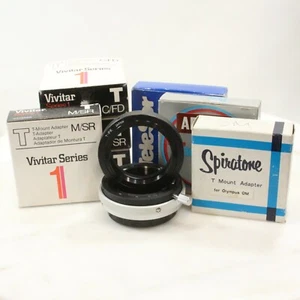 Assorted T Mount Adapters T2 Mount Adapter T-Mount Adapter Minolta T Mount PK FD - Picture 1 of 5