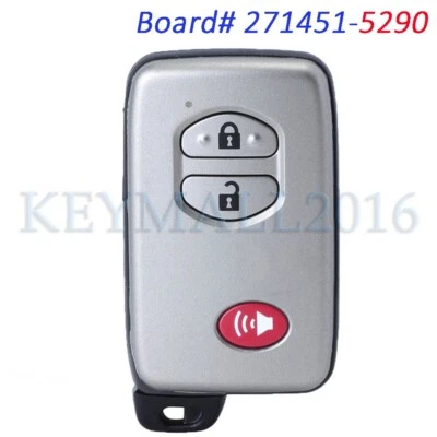 271451-5290 HYQ14ACX Remote Key Fob for Toyota 4Runner Prius C Prius V Venza Foto 1 de 4