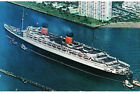 Cunard Line's QUEEN ELIZABETH of 1940 - arriving at Port Everglades, FL.  (# 11)