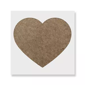 Stencil cuore - Stencil Mylar durevoli e riutilizzabili - Foto 1 di 5