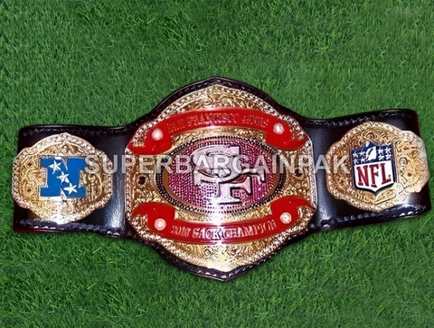SF 49ers Championship Wrestling Brass 2mm Belt Cover