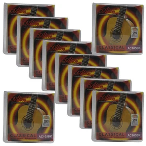 10Sets Alice Classical Guitar Strings Multifilament Nylon Silver Plated AC105BKH - Picture 1 of 4