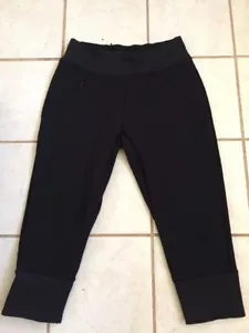 RYU Apparel NEW! Black Cropped Yoga Fitness Pants Sz S NWT! - Picture 1 of 6