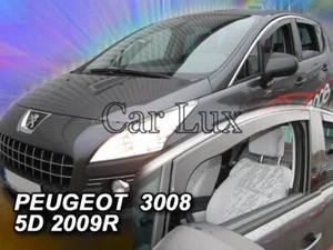 Deflectores de aire Derivabrisas cortavientos delanteros PEUGEOT 3008 2009-2013 - Imagen 1 de 4