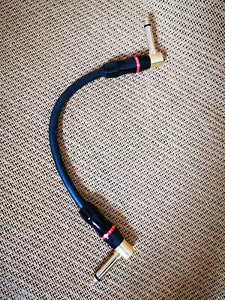 Monster Prolink Low Noise 10" Guitar Effects Pedal 1/4" Right Angle Cable Cord - Picture 1 of 4