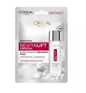 12xL'Oreal Paris Revitalift Crystal Micro Essence Treatment Mask 1'S - Picture 1 of 4