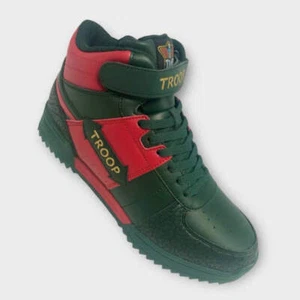 Men's Troop Crown Mid Ripple Green | Red High-Top Sneakers NWT - Picture 1 of 9