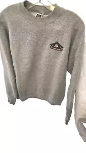 Vintage Fruit Of The Loom Gray Boothbay Harbor Sweatshirt Size Womens Medium - Picture 1 of 5