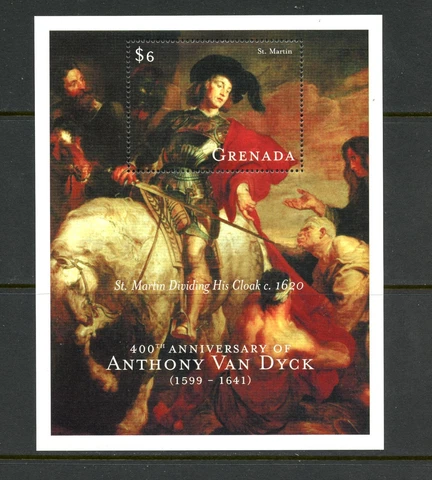 N493  Grenada  2000   art paintings Van Dyck - St. Martin   sheet Cover