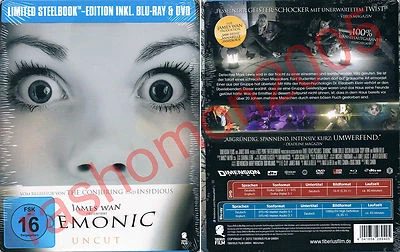 Blu-ray+DVD DEMONIC Maria Bello Frank Grillo Megan Park Steelbook Region B/2 NEW - Image 1 of 2