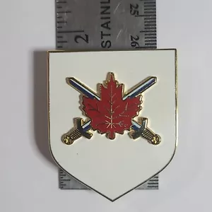 Canadian Armed Forces CAF Land Command Badge Flush Finish CARAT MED - Foto 1 di 4