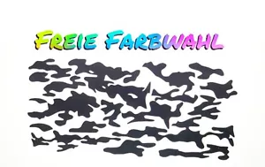 1x Camouflage Aufkleber 67 Farben Tarnmuster 60x30cm Dekor Camo Deko sticker M3 - Bild 1 von 4